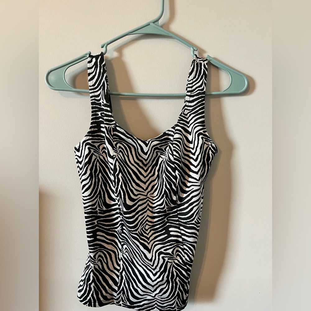 Vintage Chesley Corset Look Abstract Line Animal … - image 5